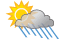 Parţial însorit cu precipitaţii